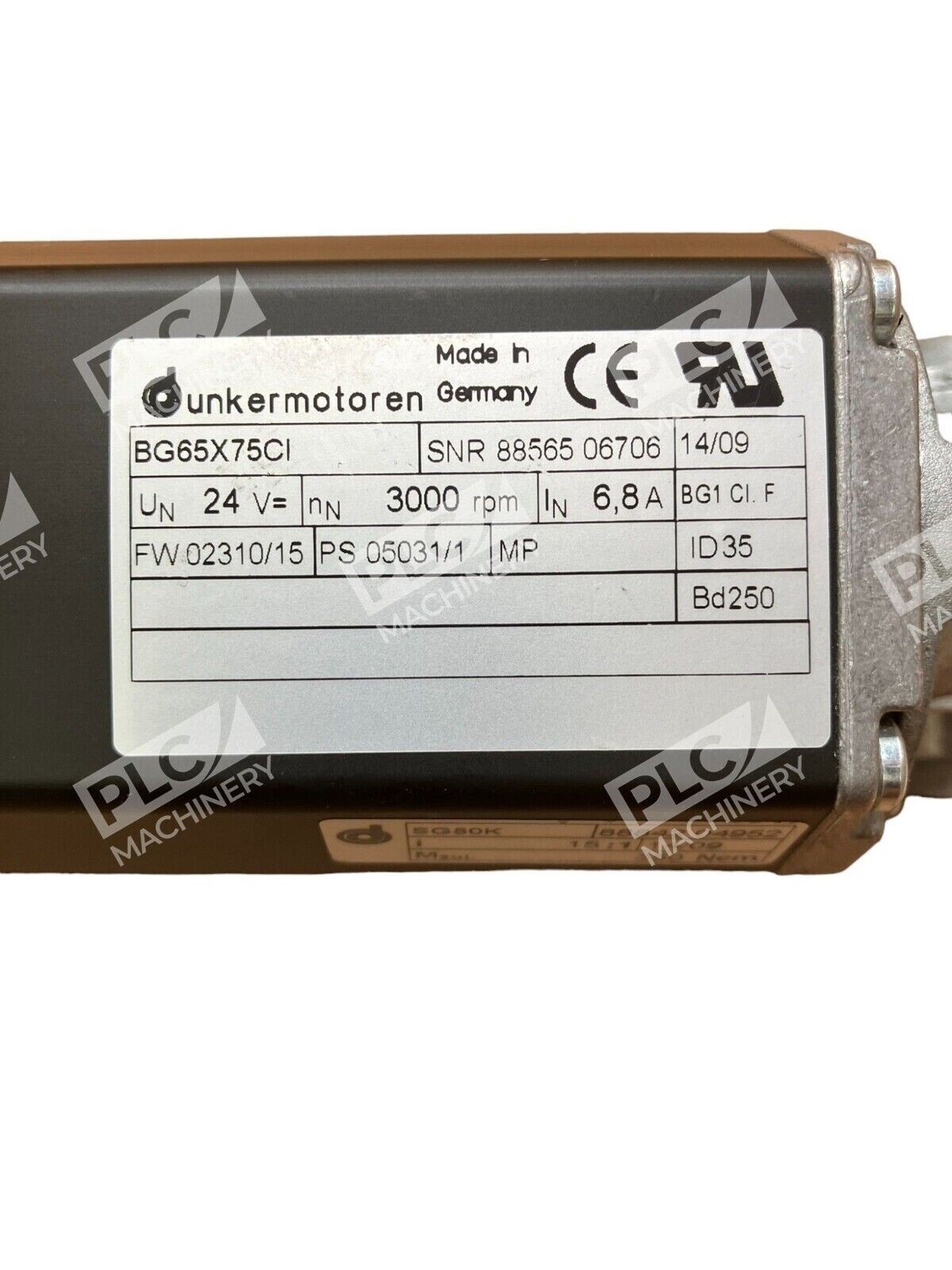 Dunkermotoren BG65X75CI Gear Motor NNB - Image 3