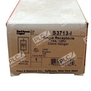 Pass & Seymour S3713-I - Pass & Seymour S3713-I Single Receptacle 15A 125V Clock Hang