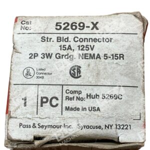 Pass & Seymour 5269-X - Pass & Seymour 5269-X Straight Blade Connector Legrand