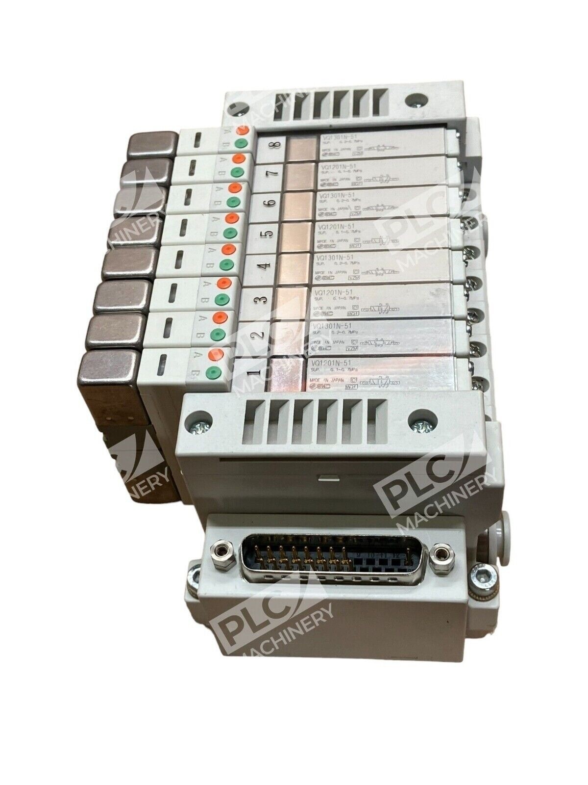 SMC VV5Q11-08C6FU0-NS-X50US Manifold W/ 4x VQ1301N-51, 4x VQ1201N-51 - Image 4