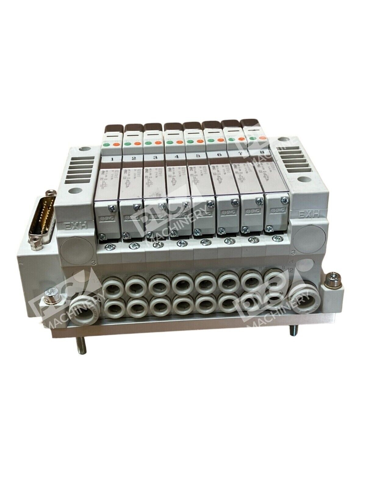SMC VV5Q11-08C6FU0-NS-X50US Manifold W/ 4x VQ1301N-51, 4x VQ1201N-51 - Image 5