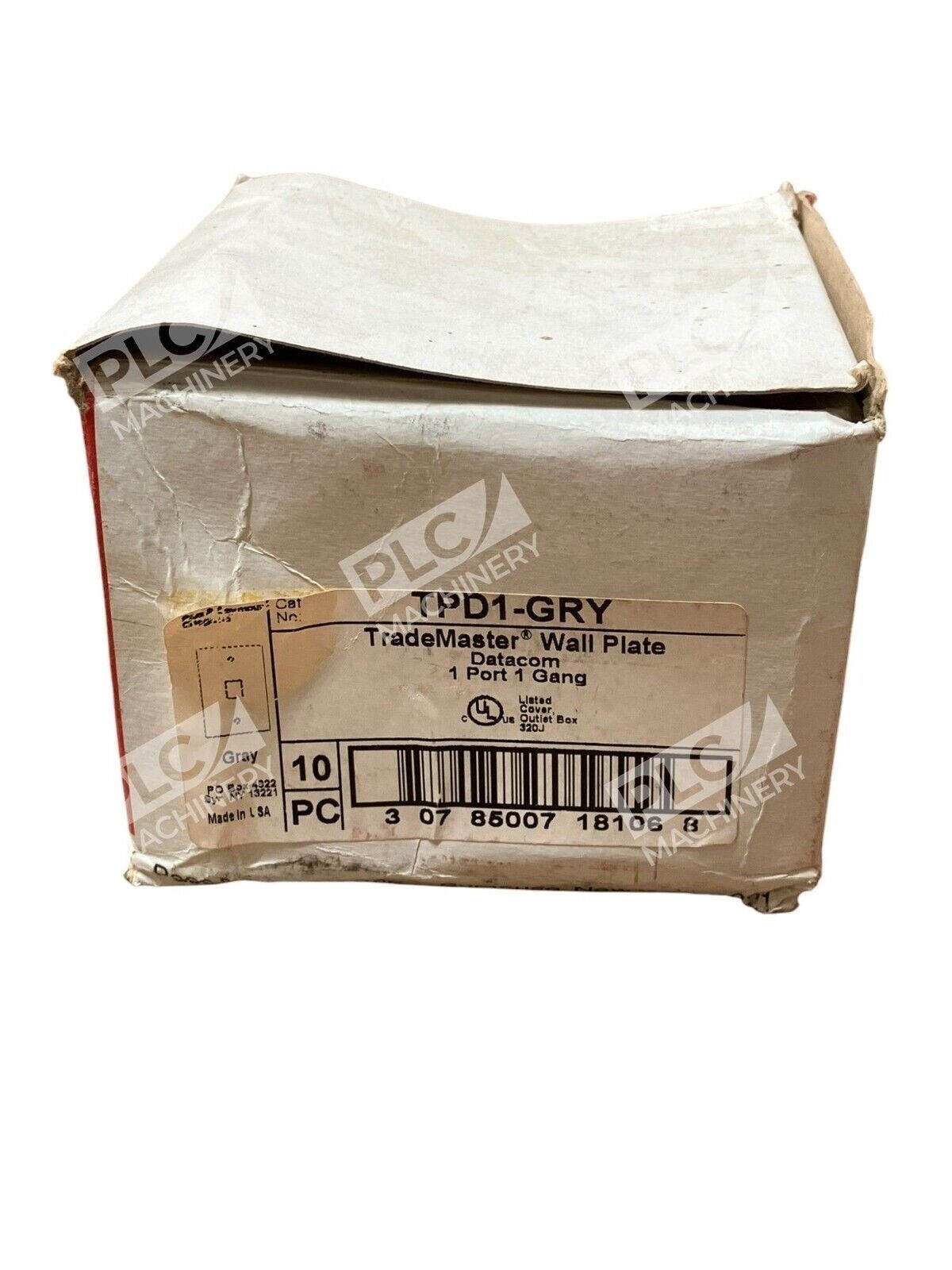 Pass & Seymour TPD1-GRY TradeMaster Wall Plate Datacom Gray (Box of 10) - Image 2