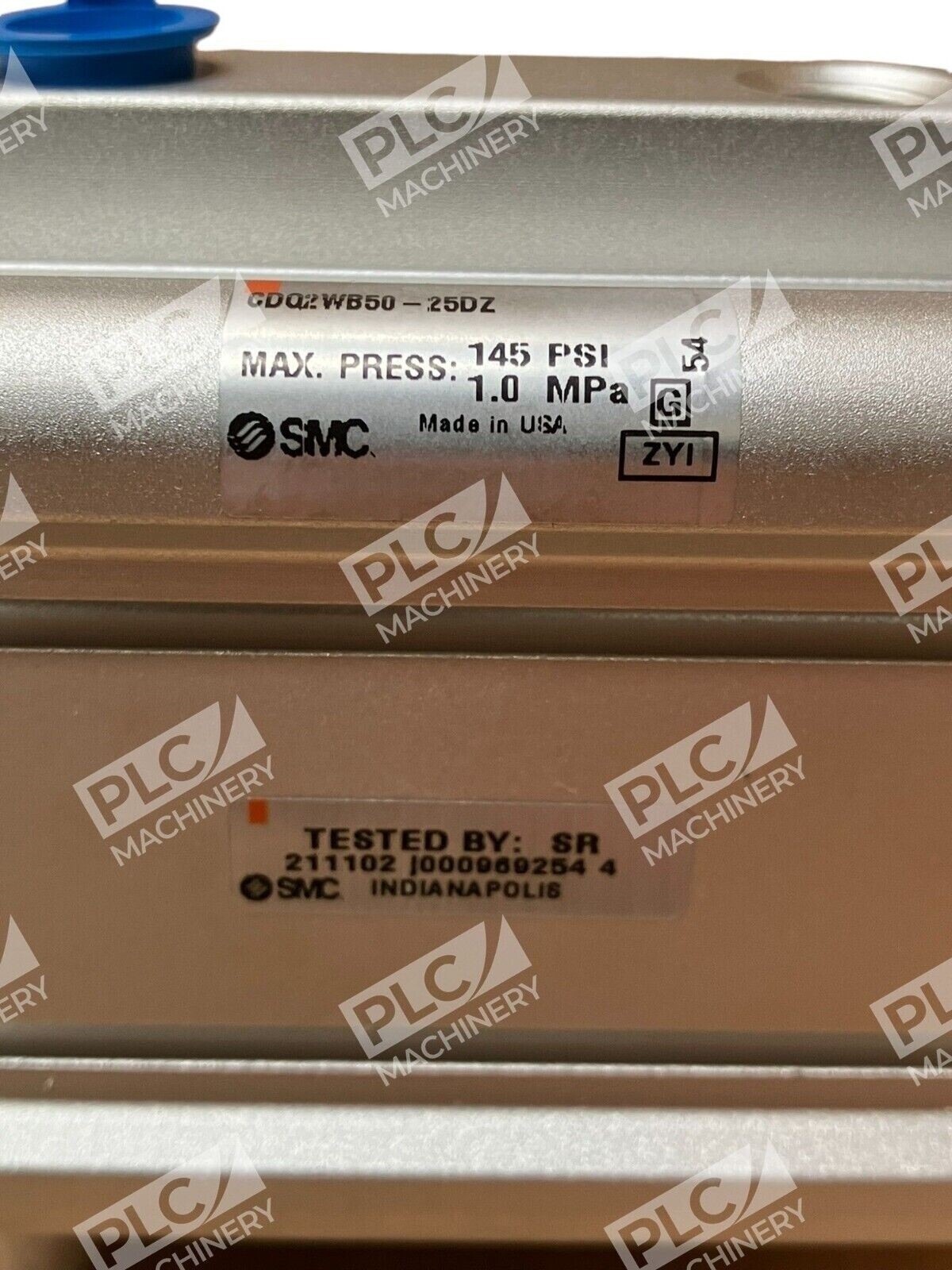 SMC CDQ2WB50-25DZ Compact Air Cylinder Used - Image 3