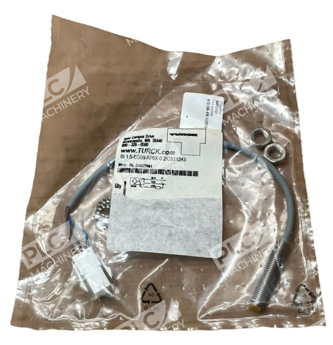 Turck BI 1.5-EG08-AP6X-0.2/CS11243 Inductive Sensor - Image 2