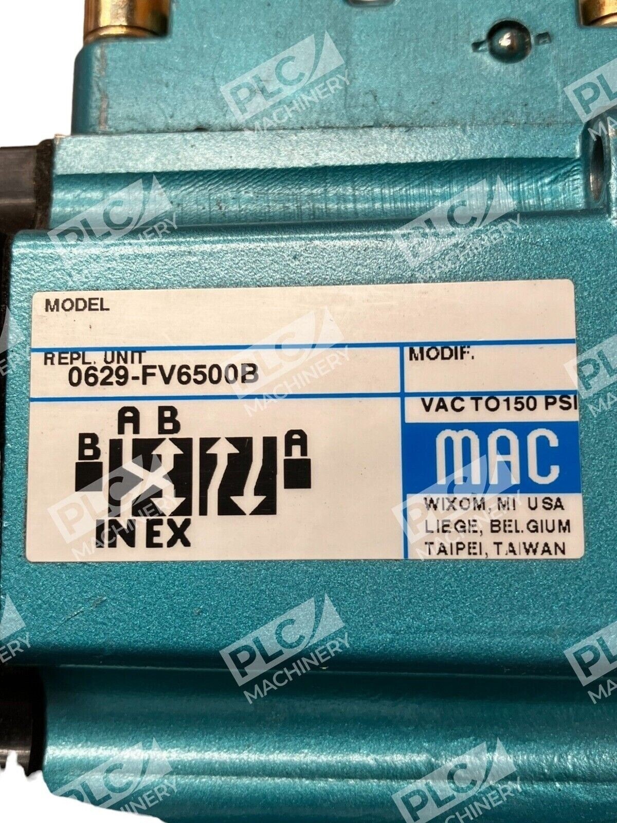 MAC 0629-FV6500B Double Operater Solenoid Valve Used - Image 3