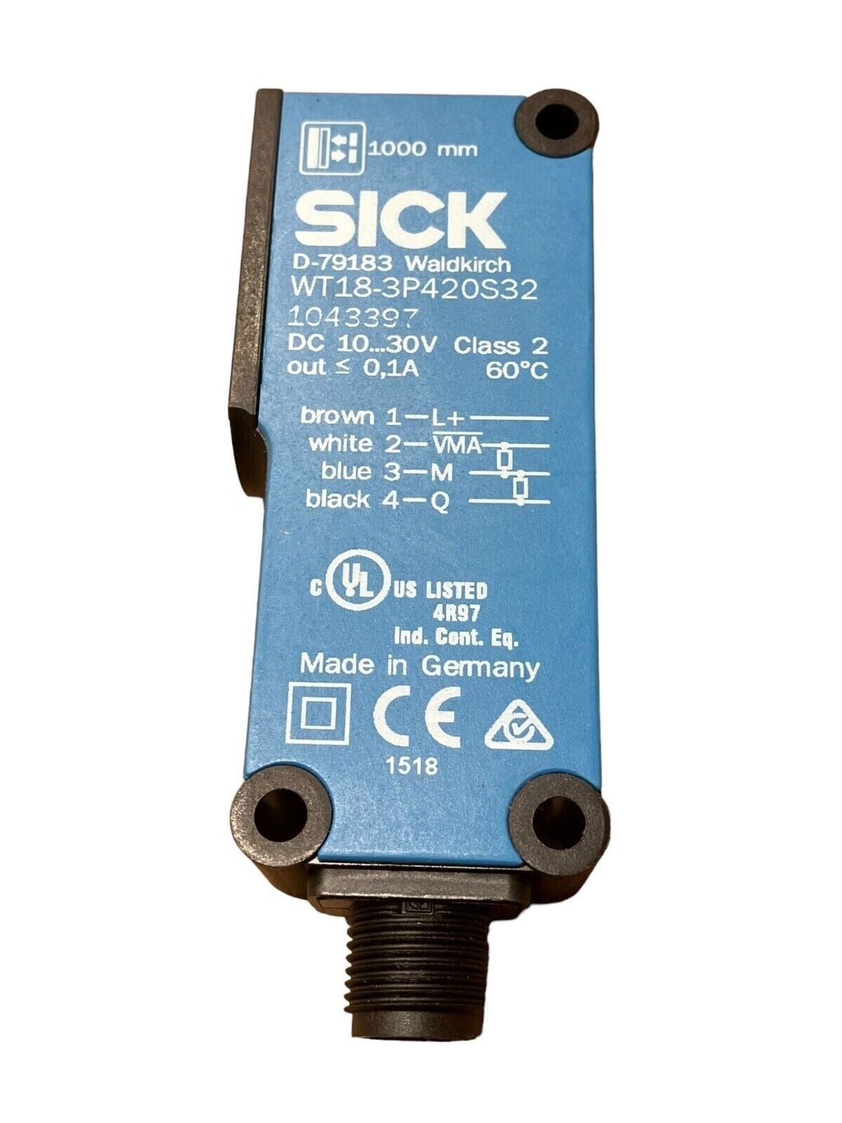 Sick WT18-3P420S32 Photoelectric Sensor 1043397 - Image 4