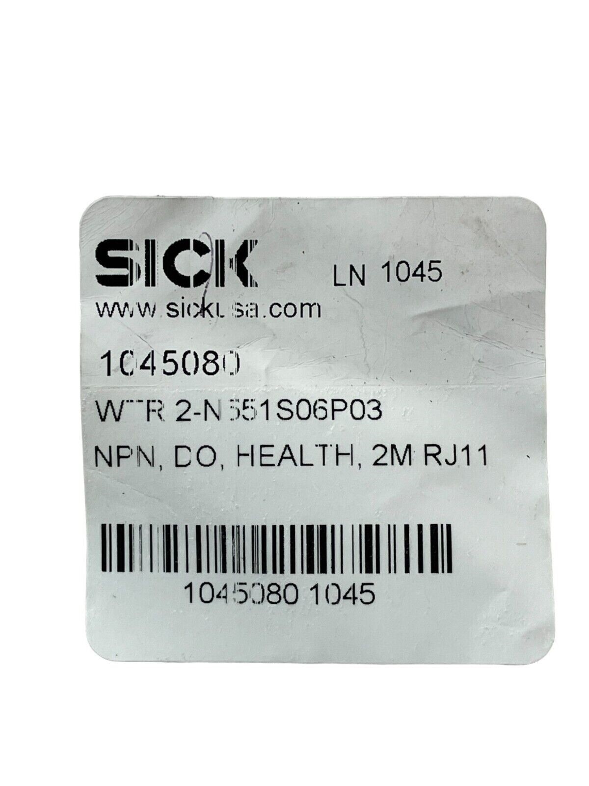 Sick WTR 2-N551S06P03 Photoelectric Sensor 1045080 - Image 3
