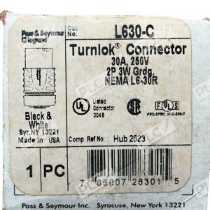 Pass & Seymour L630-C - Pass & Seymour L630-C Turnlok Connector Legrand New