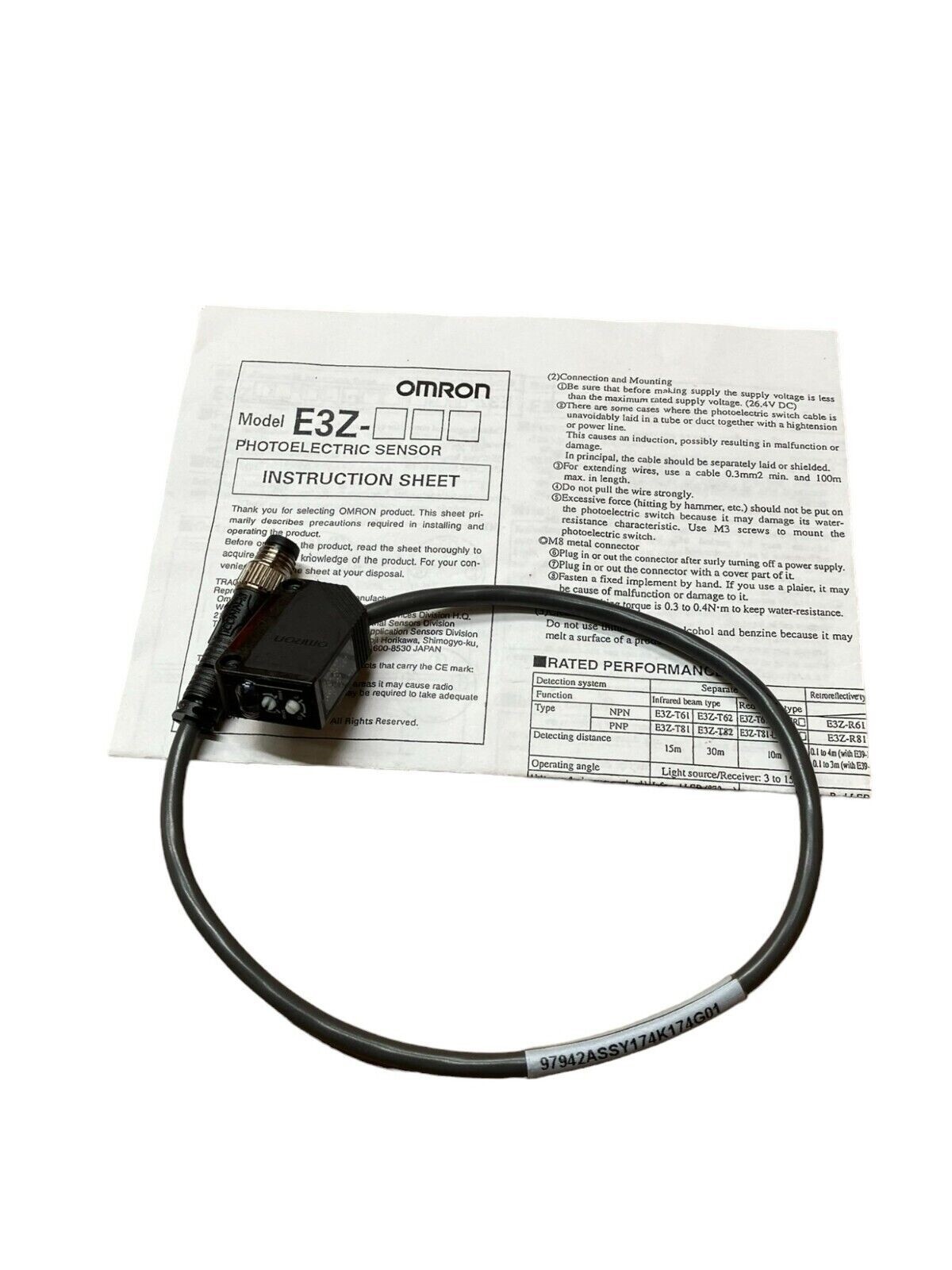 Omron E3Z-R81-J0SRW-P2 Photoelectric Sensor - Image 2