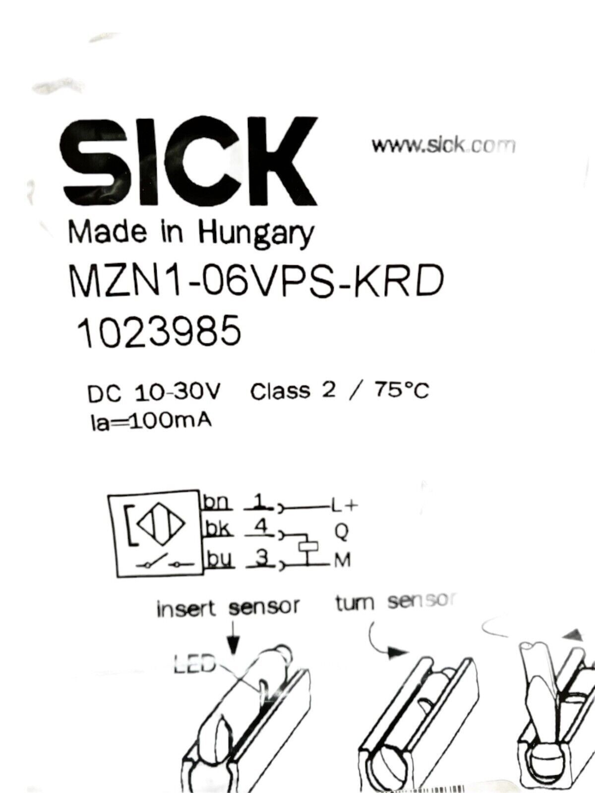 Sick MZN1-06VPS-KRD Photoelectric Sensor 1023985 - Image 3