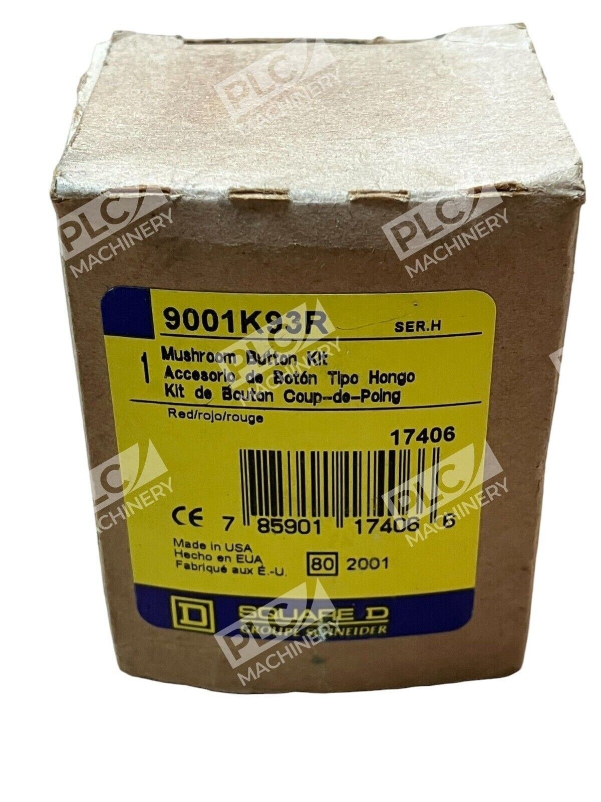 Square D 9001K93R - Square D 9001K93R /H Mushroom Button Kit