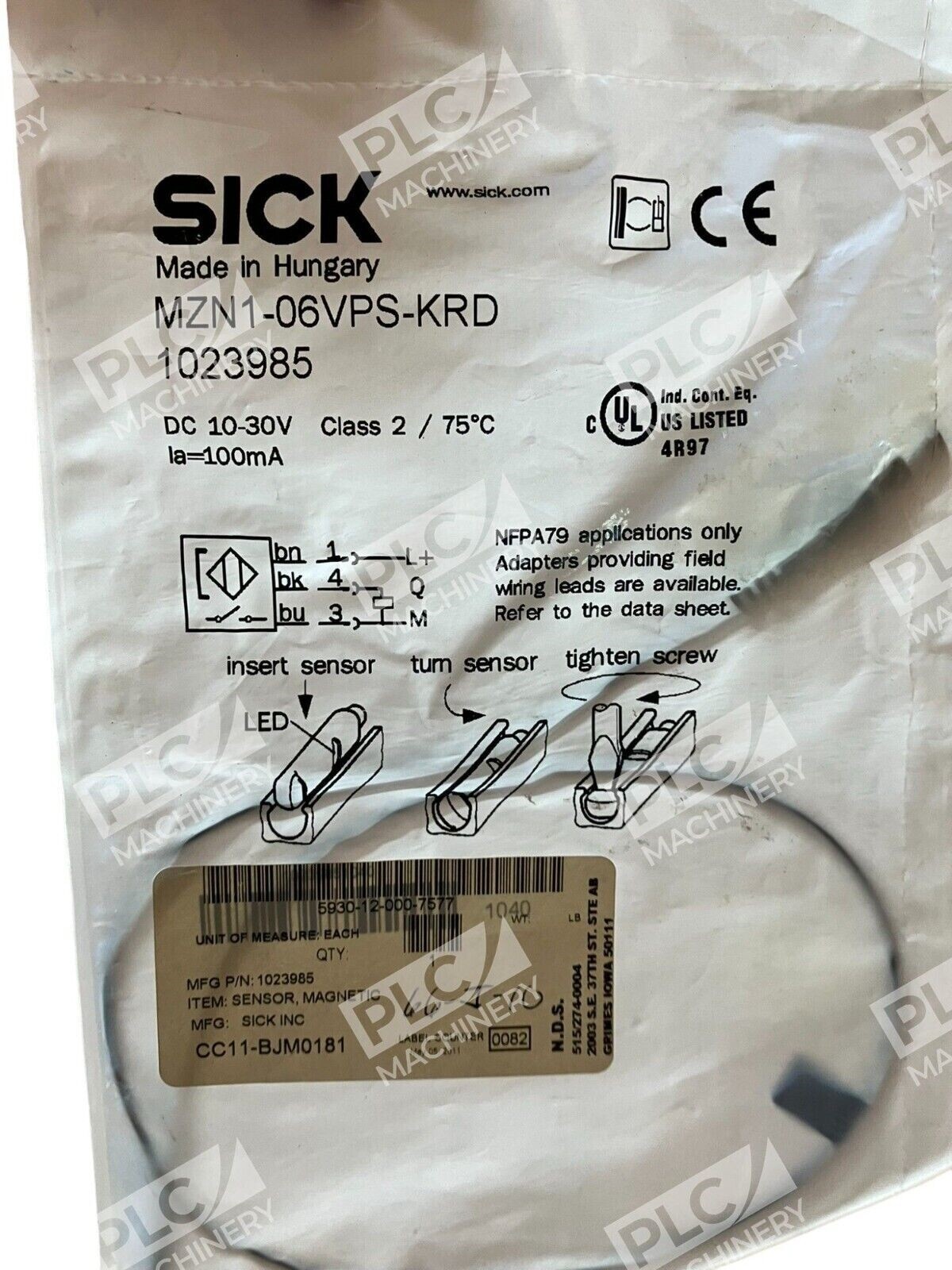 Sick MZN1-06VPS-KRD Magnetic Sensor 1023985 - Image 3