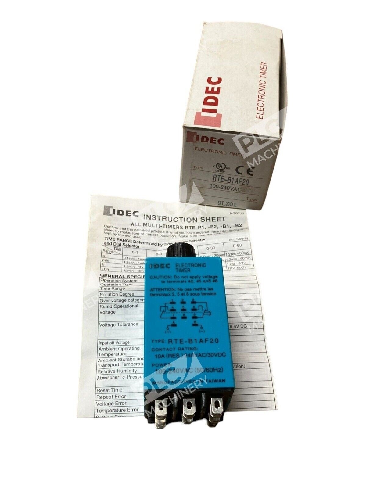 IDEC RTE-B1AF20 Electronic Timer - Image 3
