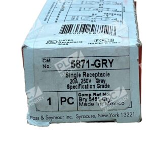 Pass & Seymour 5871-GRY - Pass & Seymour 5871-GRY Single Receptacle Legrand