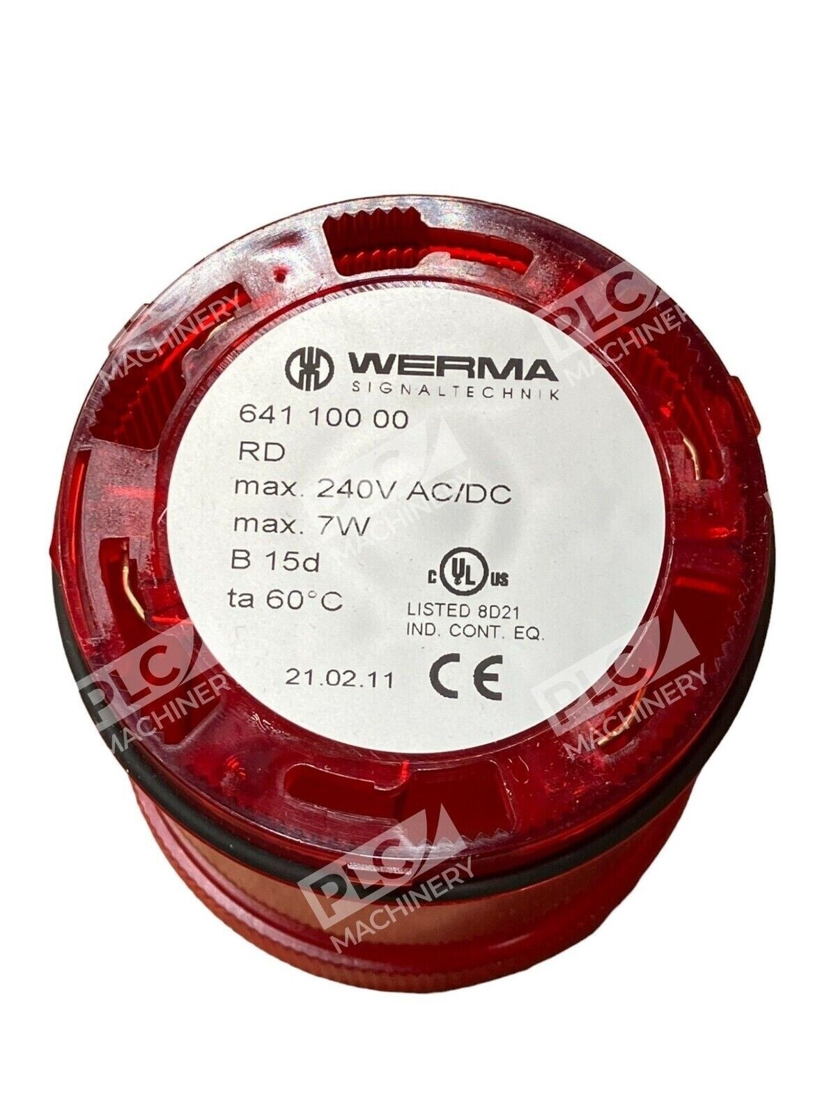 Werma Signaltechnik 641 100 00 Red Permanent Light Element - Image 3