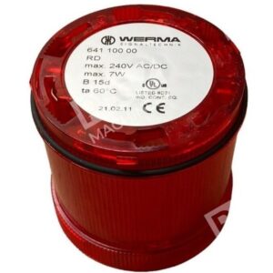 Werma 641 100 00 - Werma Signaltechnik 641 100 00 Red Permanent Light Element
