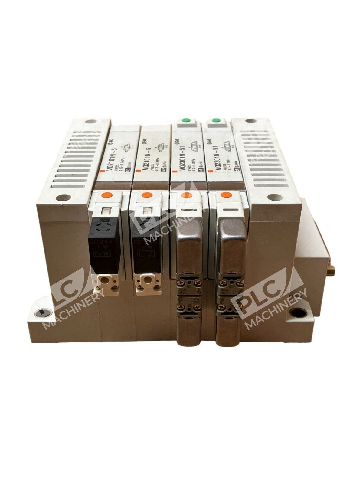 SMC VV5Q2-F2M08 4 Station Manifold W/ 2x VQ2101N-5 2x VQ2301N-51 - Image 6