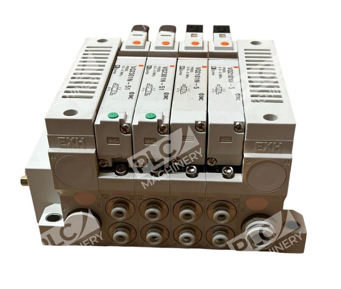 SMC VV5Q2-F2M08 4 Station Manifold W/ 2x VQ2101N-5 2x VQ2301N-51 - Image 7