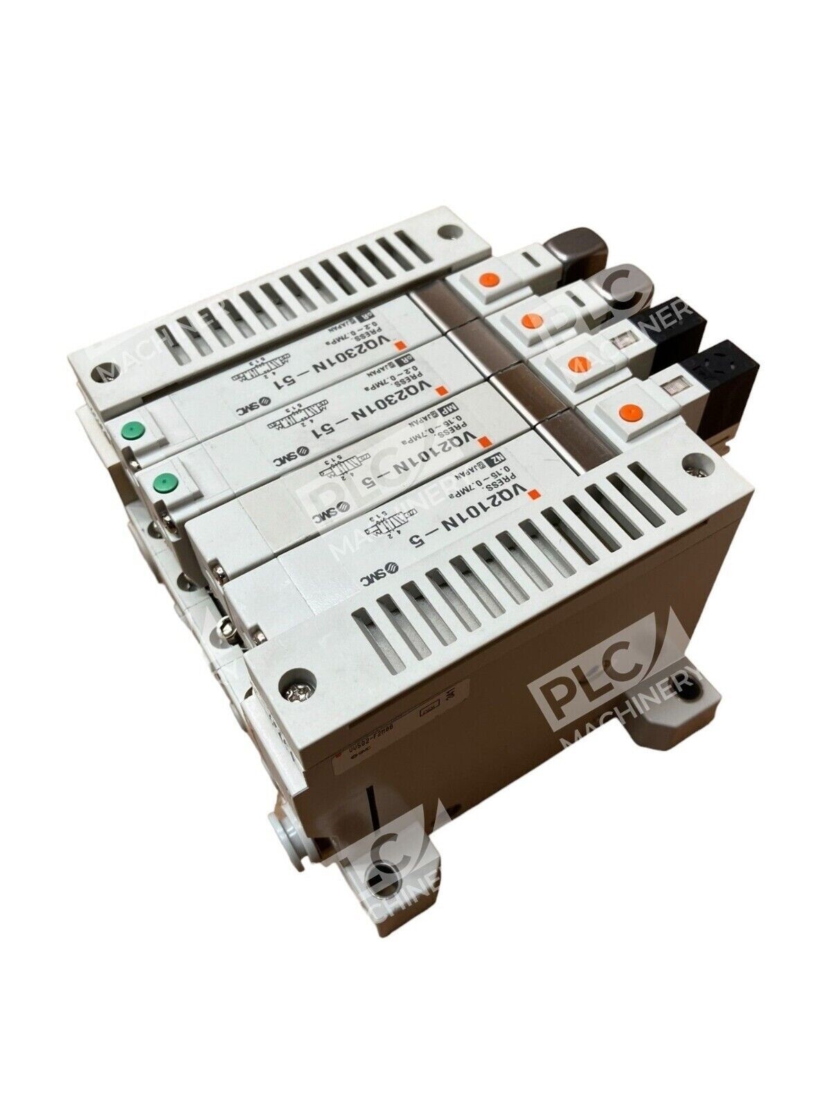 SMC VV5Q2-F2M08 4 Station Manifold W/ 2x VQ2101N-5 2x VQ2301N-51 - Image 2