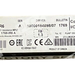Allen Bradley 1769-IR6 - Allen Bradley 1769-IR6 /A Compact I/O 6 Channel RTD Resistan