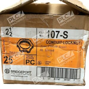 Bridgeport 107-S - Bridgeport 107-S Conduit Locknut Zinc Plated Steel 2-1/2" (B