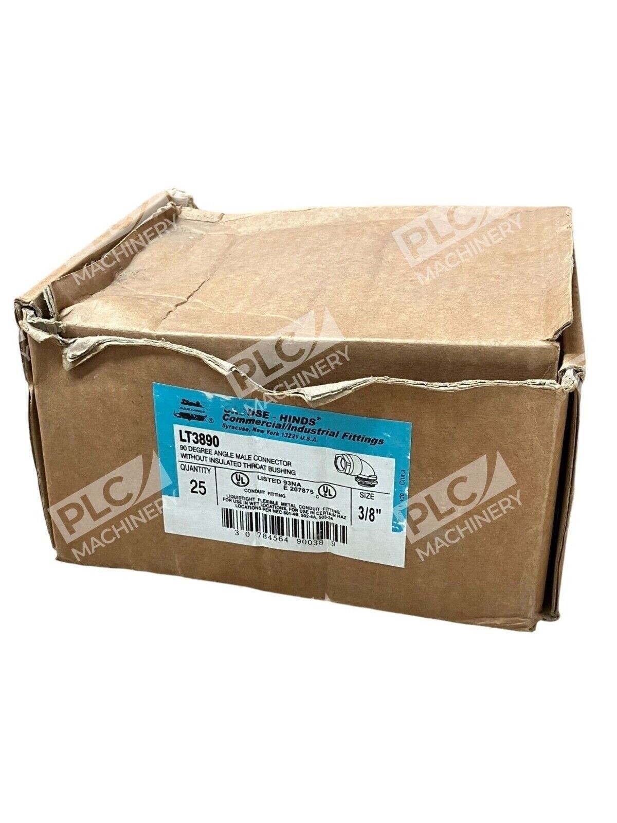 Crouse Hinds LT3890 3/8" Connector w/o Throat Bushing (Box of 25) - Image 2