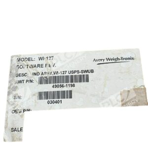 Avery Weigh-Tronix WI-127 - Avery Weigh-Tronix WI-127 Scale Readout Display Control Unit