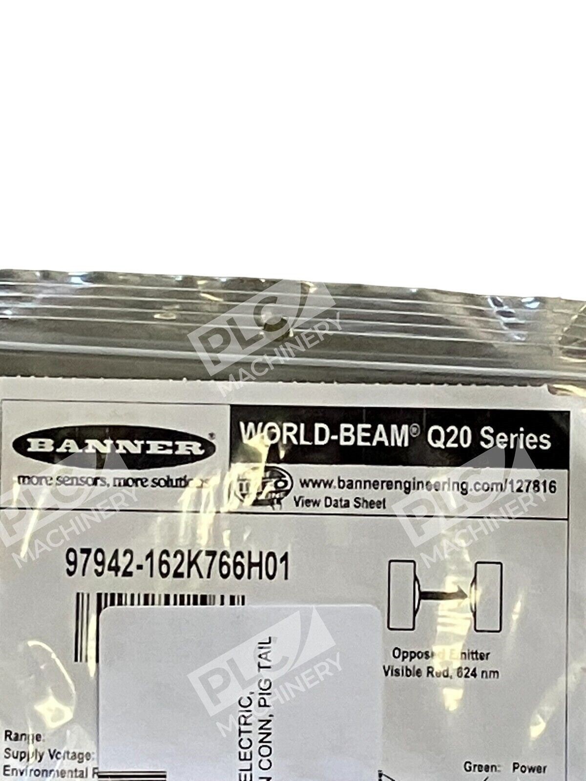 Banner 97942-162K766H01 World-Beam Q20 Photoelectric Emitter - Image 3