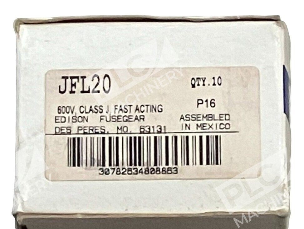 Edison JFL 20 - Edison JFL 20 Class J Fast Acting Current Limiting Fuse (Box