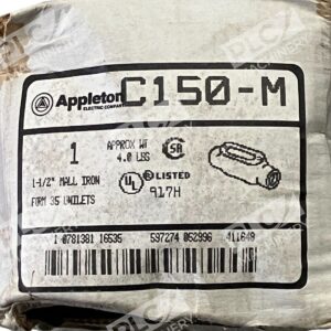 Appleton C150-M - Appleton C150 Rigid Conduit Form 35 Unilets 35.3CuIn 1-1/2"