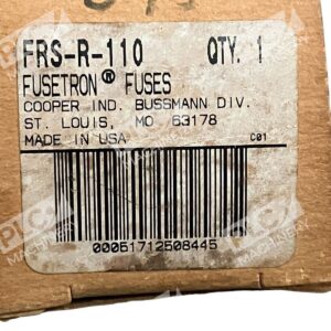 Cooper Bussmann FRS-R-110 - Cooper Bussmann FRS-R-110 Fusetron Dual Element Class RK5 Ti