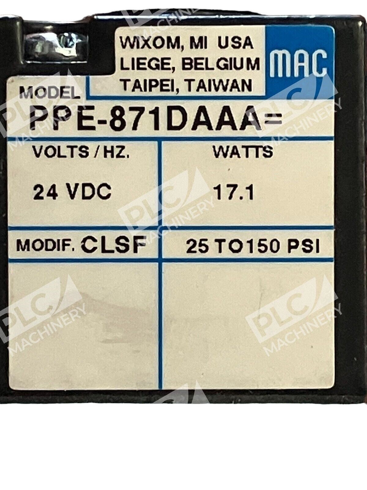 MAC PPE-871DAAA Pilot Valve - Image 8