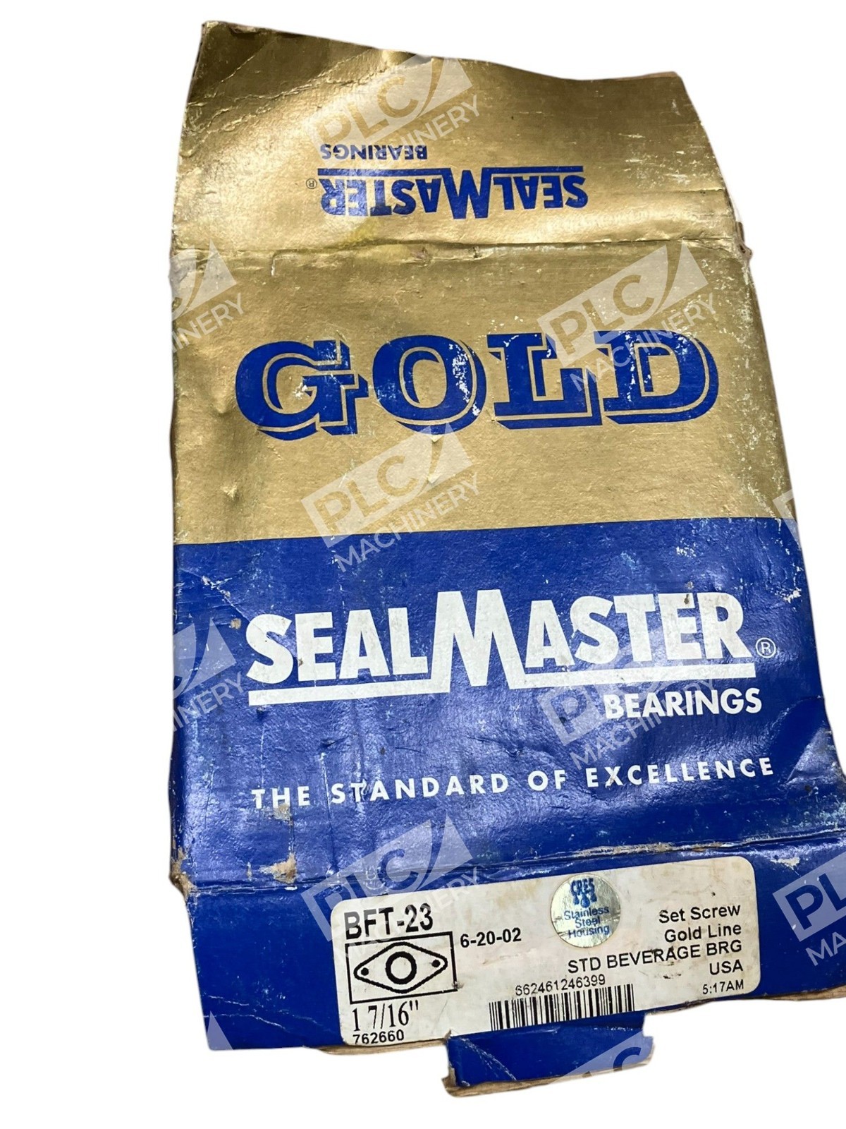 Sealmaster 1-7/16" Gold Line Set Screw Bearing BFT-23 - Image 16