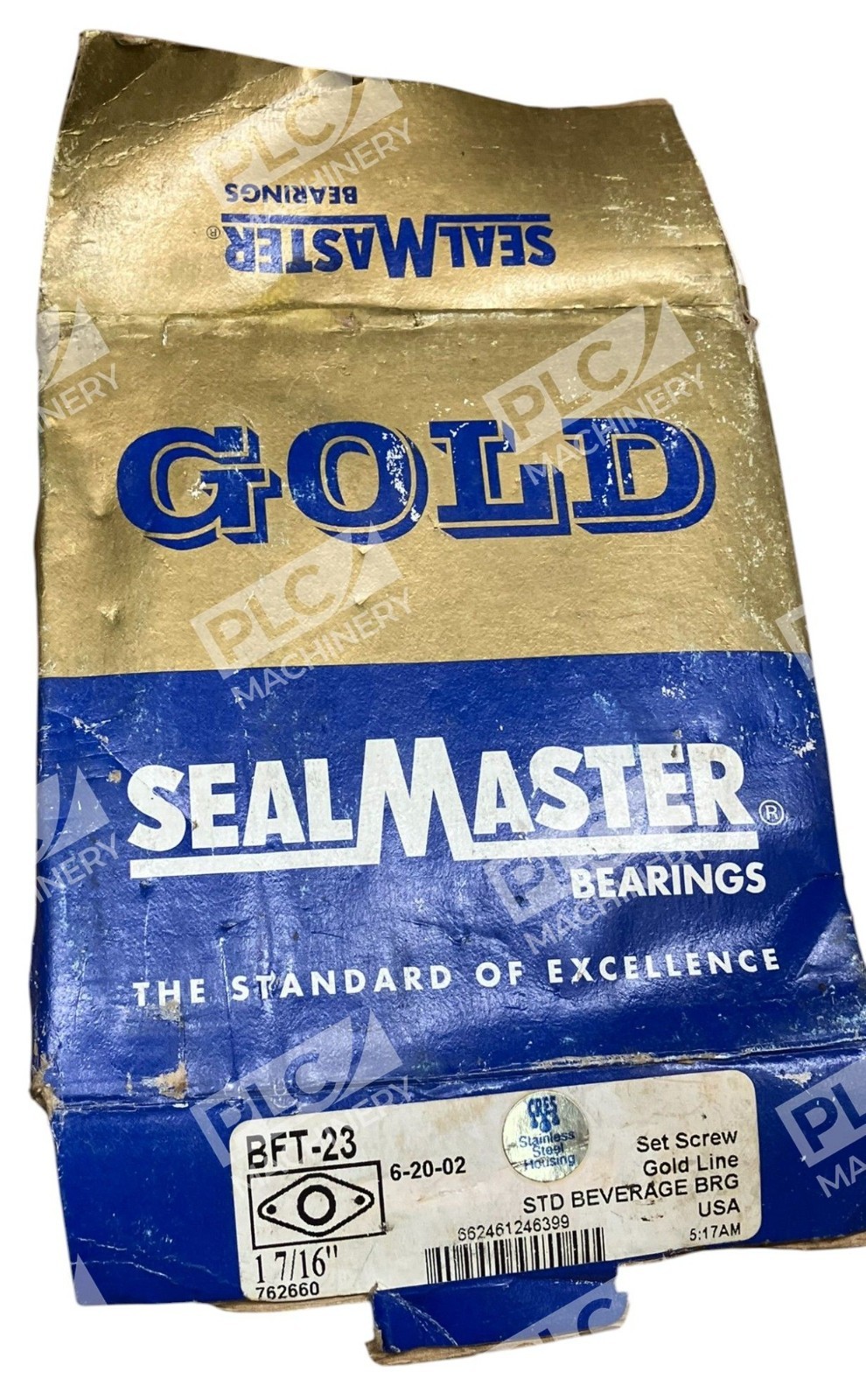 Sealmaster BFT-23 - Sealmaster 1-7/16" Gold Line Set Screw Bearing BFT-23