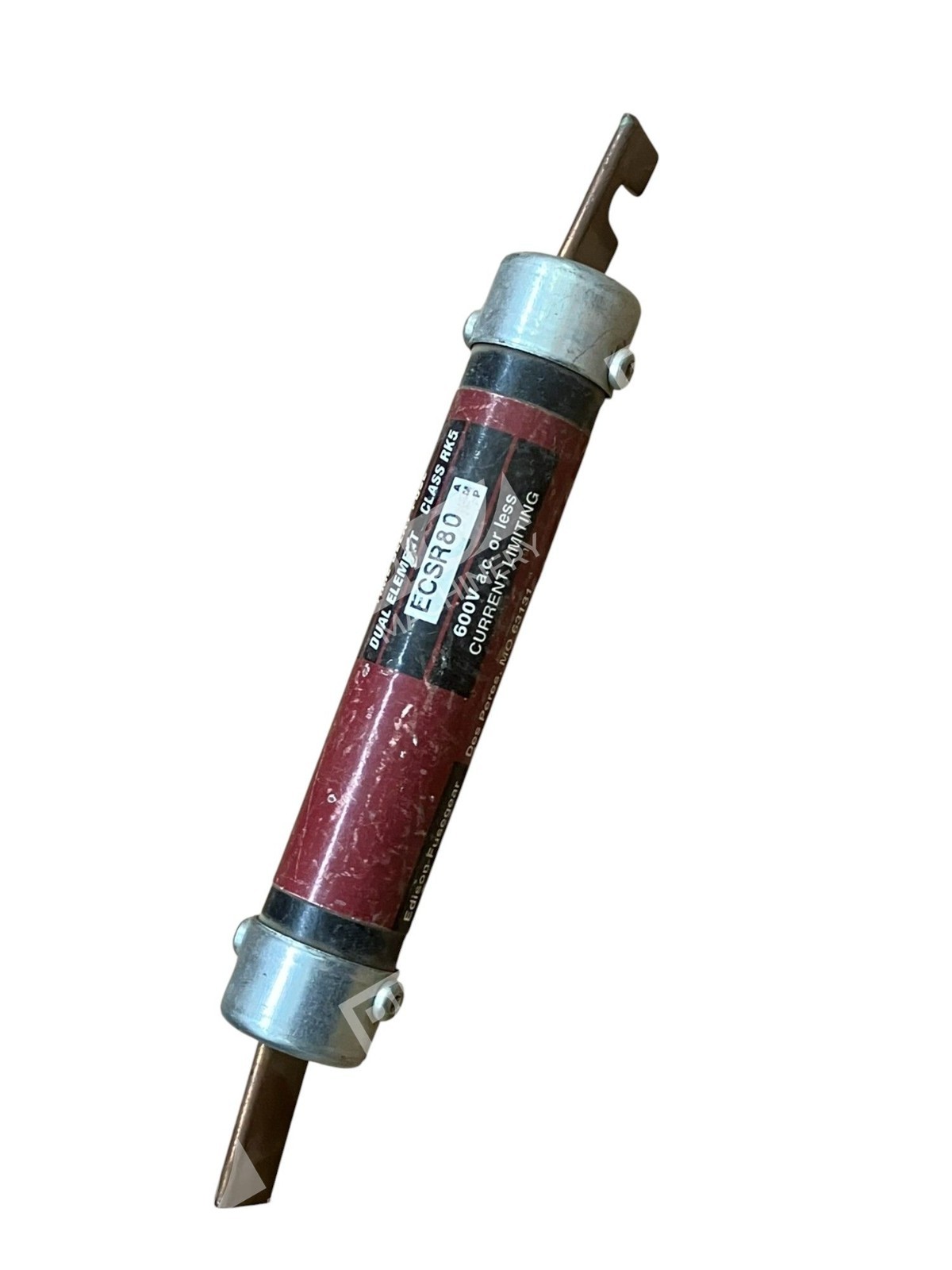 Edison Fusegear Bullet 600VAC Time Delay 80A Fuse ECSR80 - Image 8