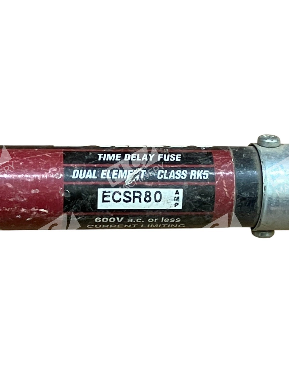 Edison Fusegear Bullet 600VAC Time Delay 80A Fuse ECSR80 - Image 3