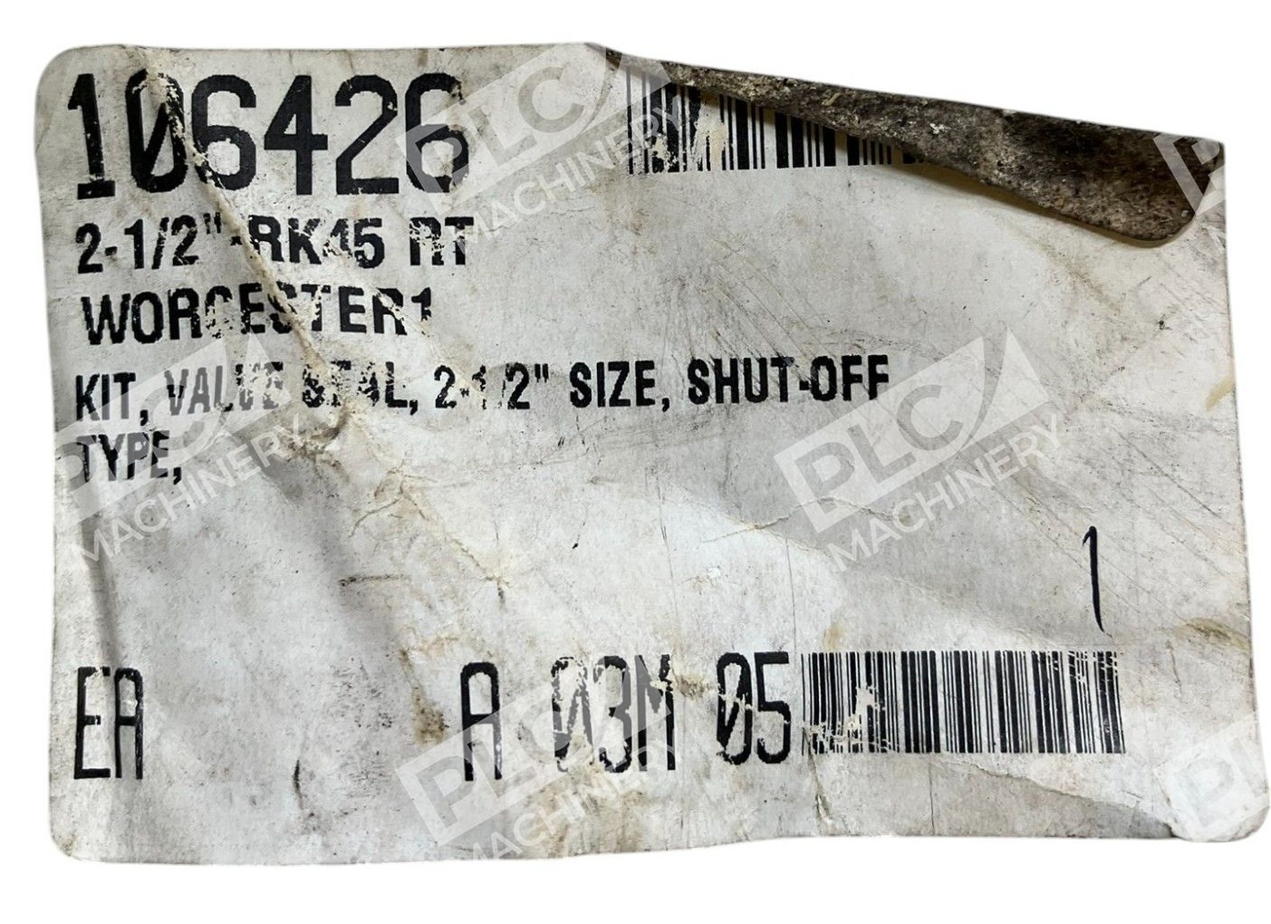 Worcester STAL 2-1/2" Size RK45 RT Shut-Off Valve Kit 106426 - Image 6