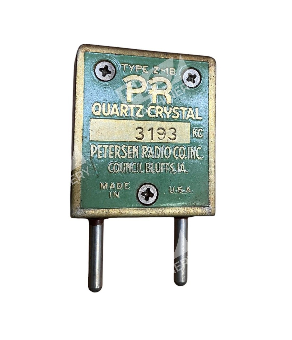 Peterson Z-1B - Peterson Radio Co Inc PR 3193KC Quartz Crystal Type Z-1B