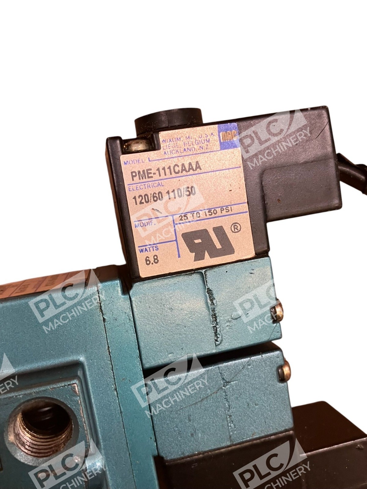 MAC PME-111CAAA 6.8W 10-150PSI 2 Solenoids W/ Valve Body 922B-PM-111CA - Image 4