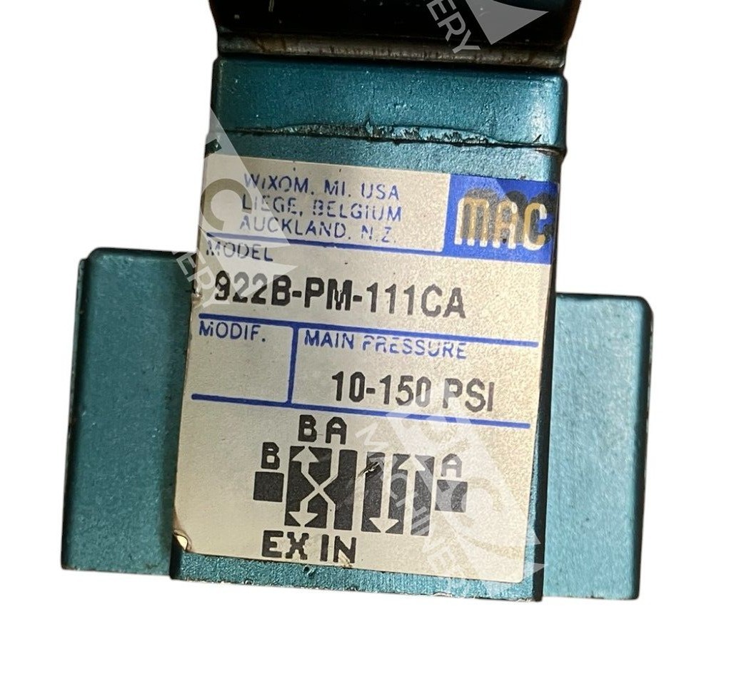 MAC PME-111CAAA 6.8W 10-150PSI 2 Solenoids W/ Valve Body 922B-PM-111CA - Image 5
