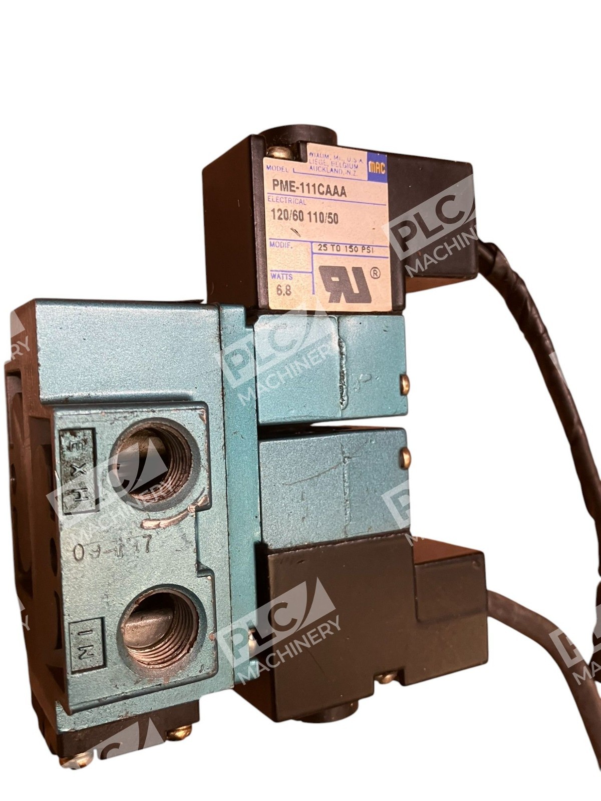 MAC PME-111CAAA 6.8W 10-150PSI 2 Solenoids W/ Valve Body 922B-PM-111CA - Image 3