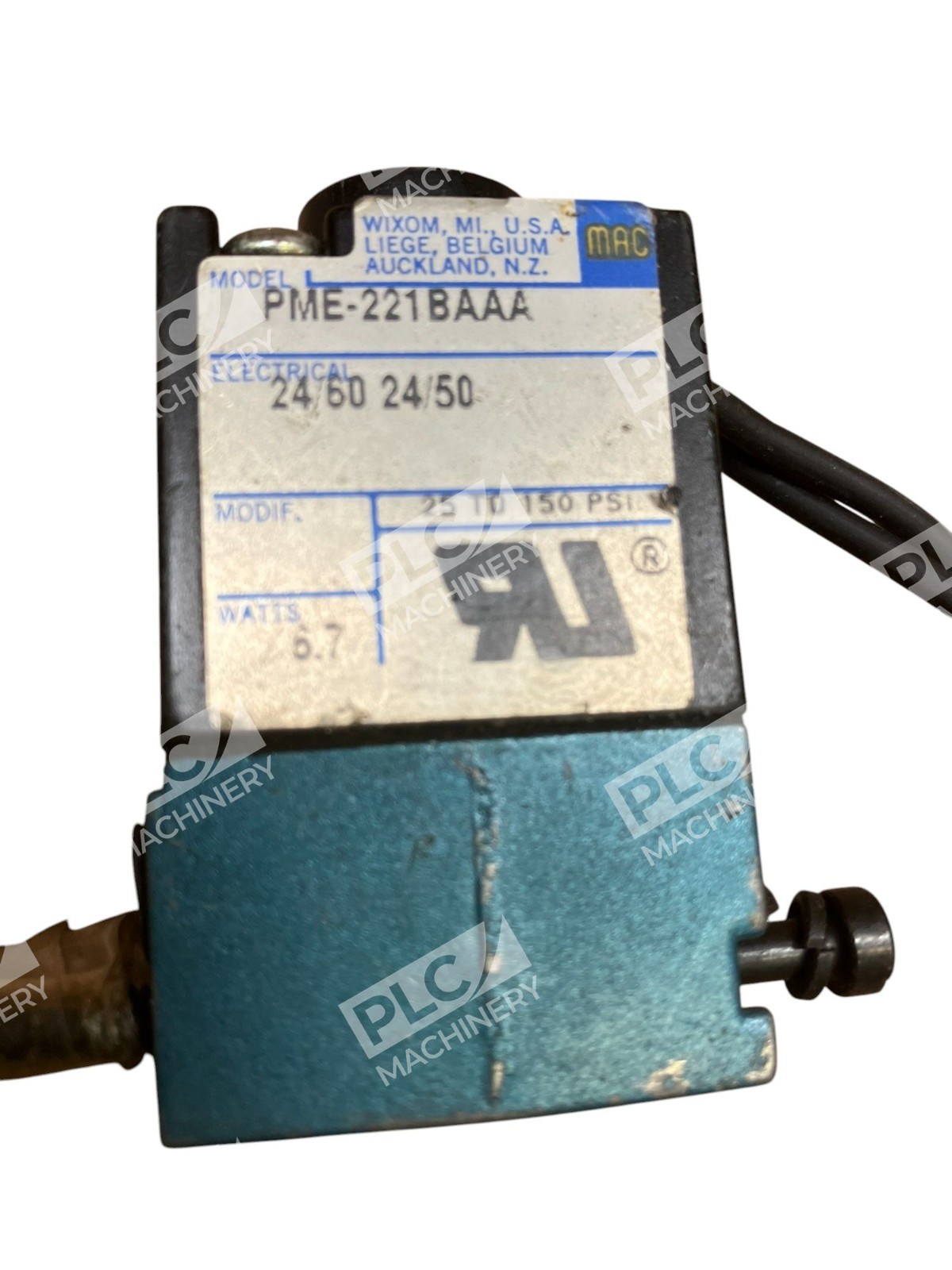 MAC 24/60 24/50 6.7W Solenoid Valve PME-221BAAA - Image 3
