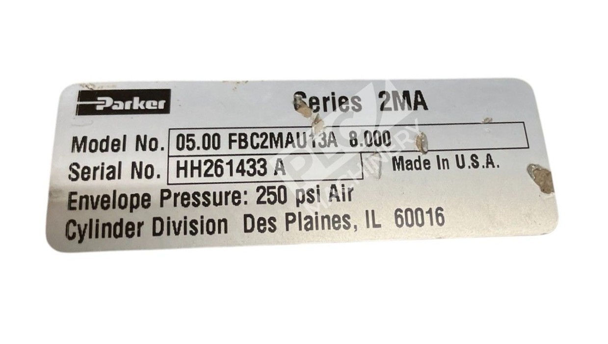 Parker 250PSI Series 2MA Hydraulic Cylinder 05.00FBC2MAU13A8.000 - Image 4