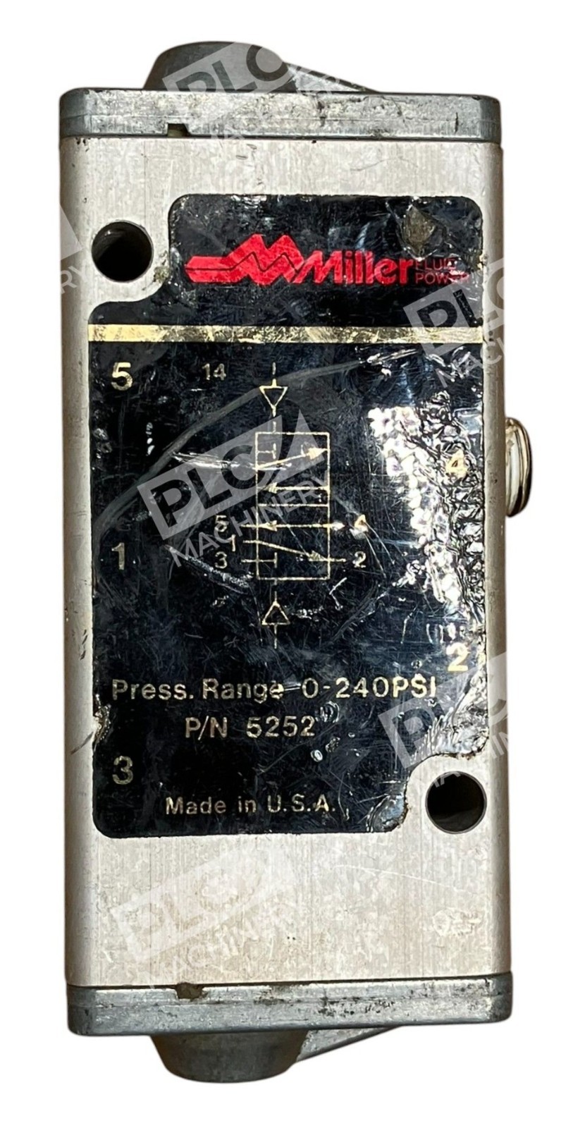 Miller 5252 - Miller 0-240PSI Fluid Power Valve 5252