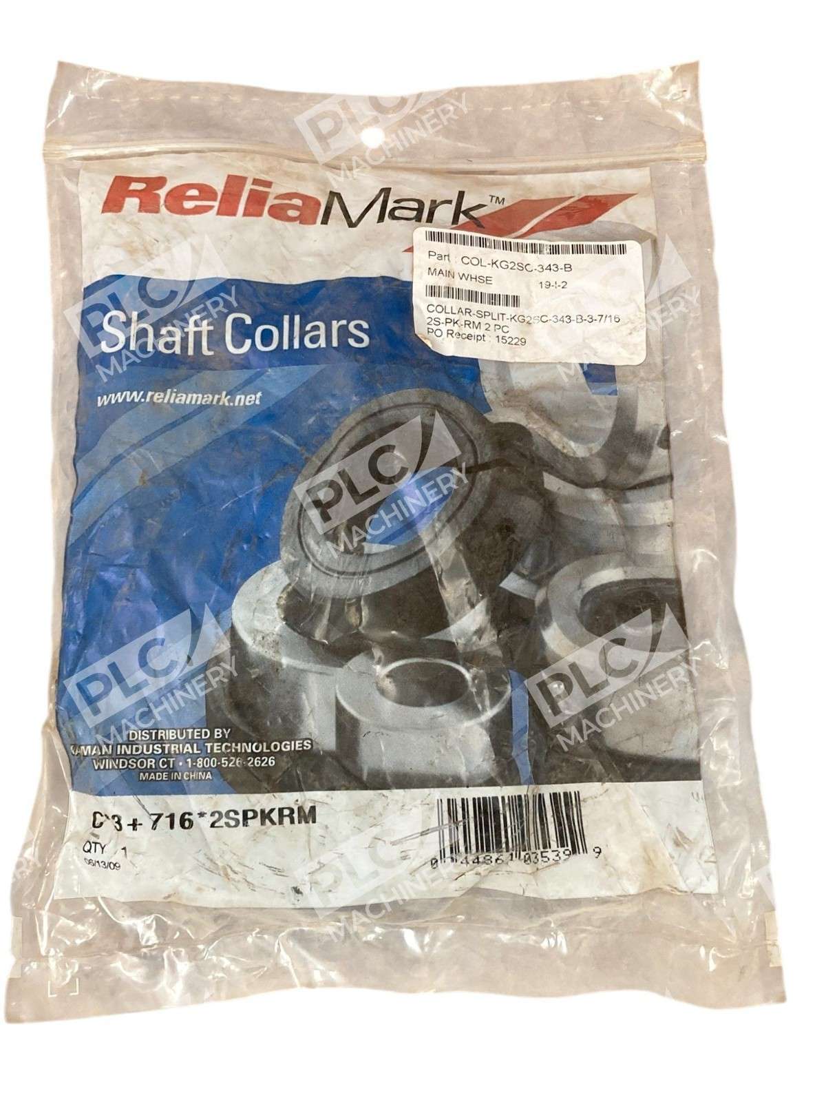 ReliaMark 2SPKRM 3-7/16" - ReliaMark 2S-PK-RM C*3+716*2SPKRM Shaft Collar 2SPKRM 3-7/16