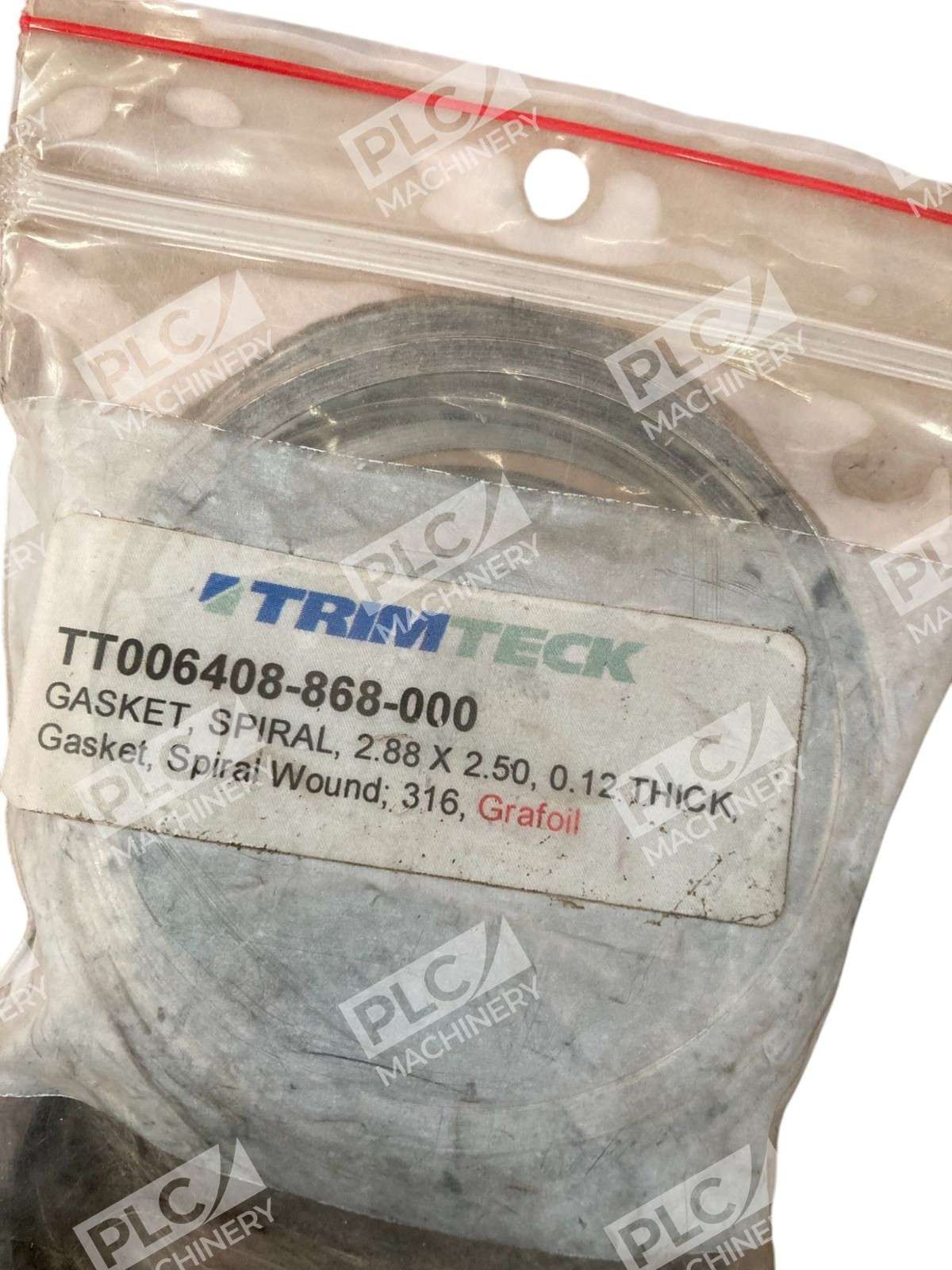 Trimteck TT006408-868-000 - Trimteck 2.88x2.5" 316 Grafoil Spiral Wound Gasket TT006408-