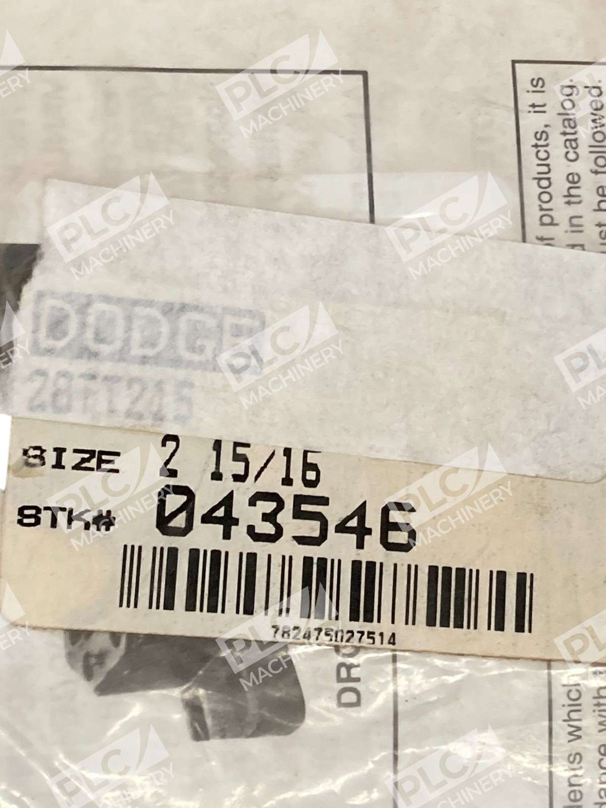 Dodge Rockwell Automation 2-15/16" 28TT215 Sealing Ring 043546 - Image 4