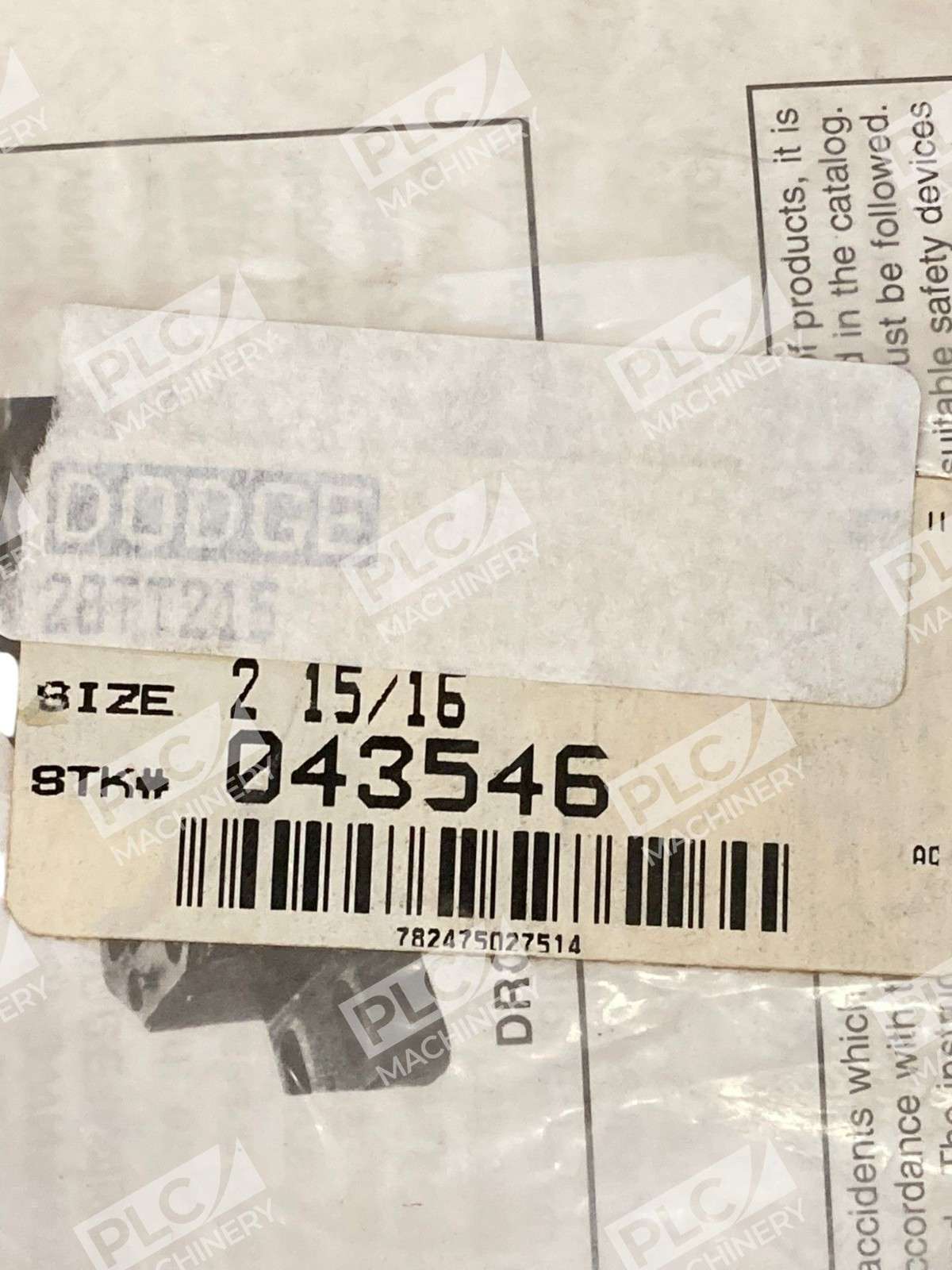 Dodge Rockwell Automation 2-15/16" 28TT215 Sealing Ring 043546 - Image 3