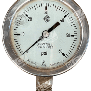 McDaniel 251009AWL02B - McDaniel 2.5 1/4CBMLIQFIL 316 SS 0-60PSI Pressure Gauge 2510