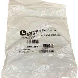 Lawson 6201 - Lawson Products 1/4-28 SAE-LT STR 0.69OA Grease Fitting ZP 6